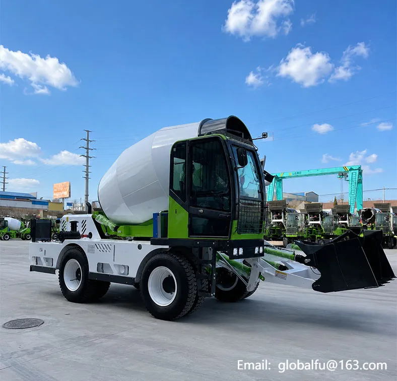 Self-Loading Concrete Mixer with Pump: Does That Combination Exist? 6 6.5 CBM Self-Loading Concrete Mixer Truck